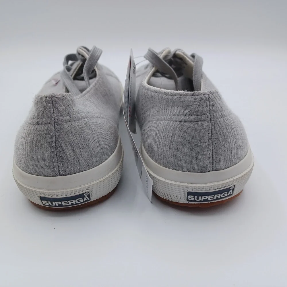 Superga 2750 Jersey Sneaker Womens 8 Grey New‎ Low Top Lace Up Casual Shoes